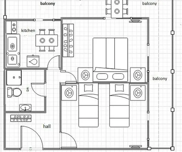 Апартаменты Dimitra Паралия-Дионисиу